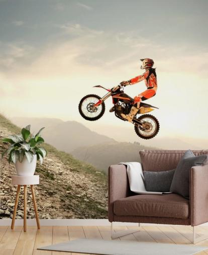 Flying Motocross Rider Wallpaper Flying Motocross Rider Wallpaper
