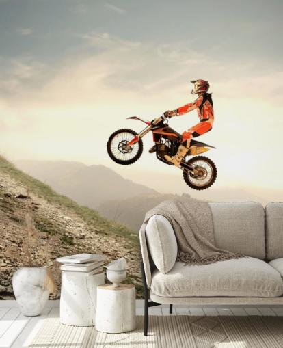 Papel de Parede Piloto de Motocross