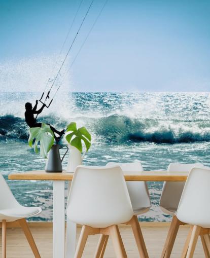 Surfer Kite Surfing Silhouette Wallpaper Surfer Kite Surfing Silhouette Wallpaper