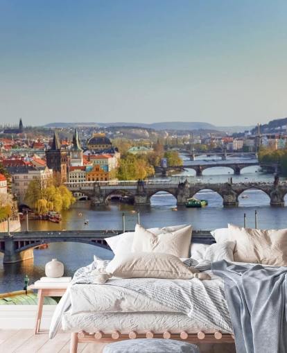 Prag River Vægmaleri Prag River Vægmaleri