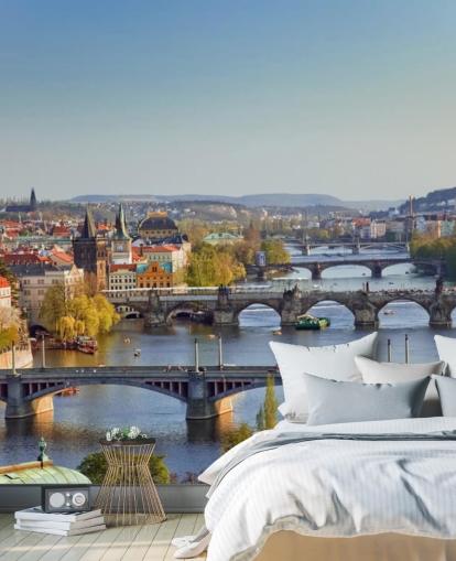 Prague River Wall Mural Prague River Wall Mural