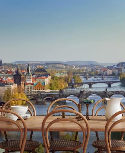 Praha River Veggmaleri