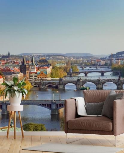 Prague River Wall Mural
