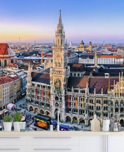 Historiska München Tyskland Tapeter