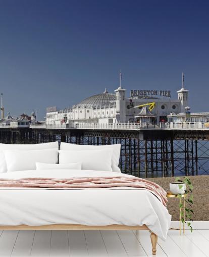 Brighton Pier on a Sunny Day Wallpaper Brighton Pier on a Sunny Day Wallpaper