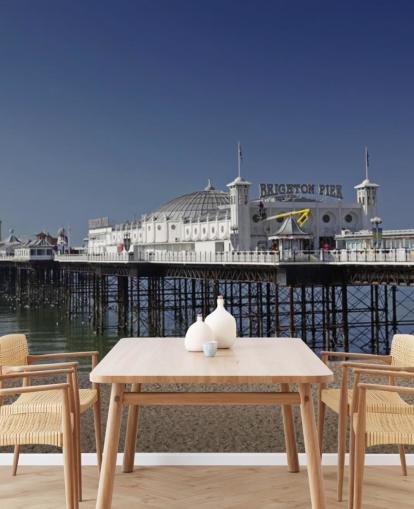 Brighton Pier på en solrik dag tapet