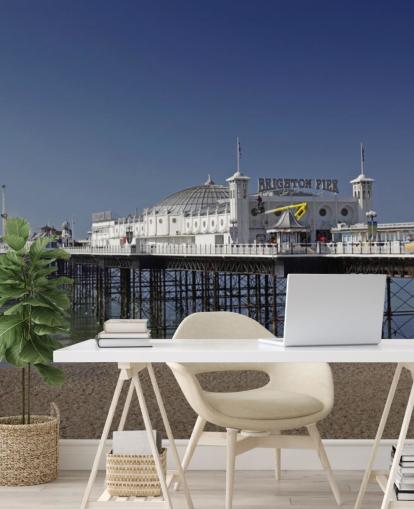 Brighton Pier on a Sunny Day Wallpaper Brighton Pier on a Sunny Day Wallpaper