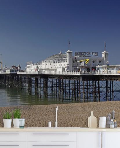 Brighton Pier on a Sunny Day Wallpaper