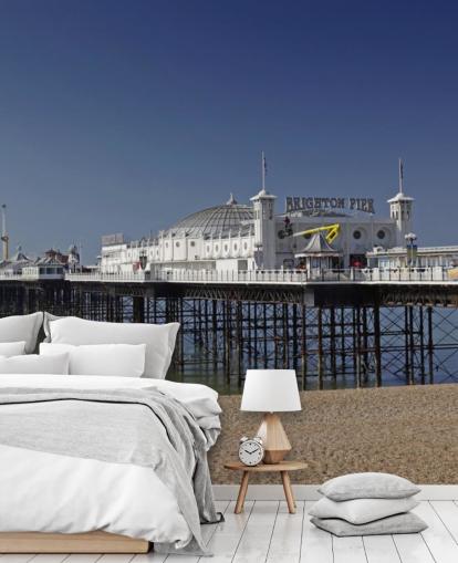 Brighton Pier on a Sunny Day Wallpaper Brighton Pier on a Sunny Day Wallpaper