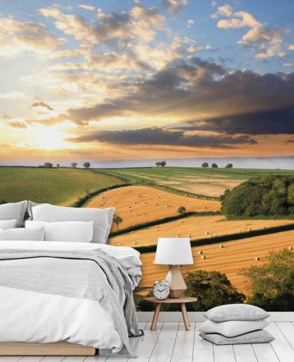 Décoration murale Balles de foin dans la campagne