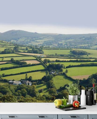 Rollende grüne Hügel Devon Tapete Rollende grüne Hügel Devon Tapete