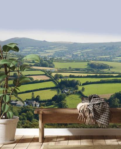 Rollende grüne Hügel Devon Tapete Rollende grüne Hügel Devon Tapete