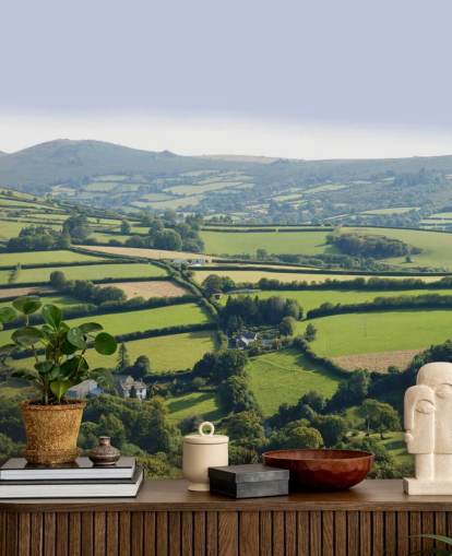 Carta da parati Rolling Green Hills Devon Carta da parati Rolling Green Hills Devon