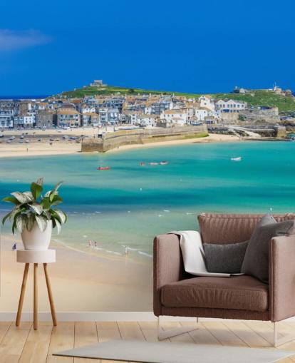 St Ives Panorama-Strandtapete
