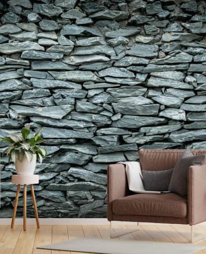 Black and Grey Stone Wallpaper Mural Black and Grey Stone Wallpaper Mural
