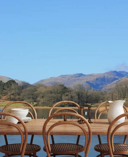 Papier Peint Lac et Bateau