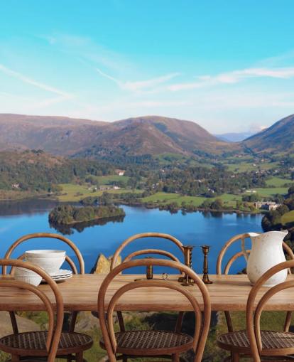 Lake Countryside Wall Mural