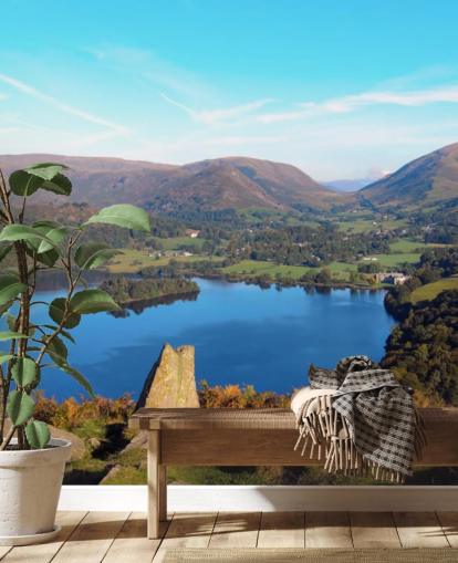 Lake Countryside Wall Mural