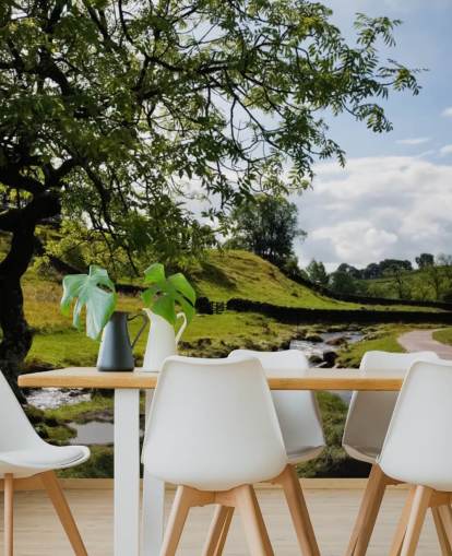 Tree with Brook Wall Mural