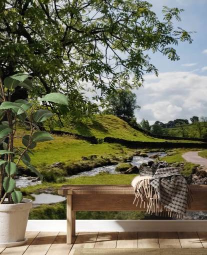 Tree with Brook Wall Mural