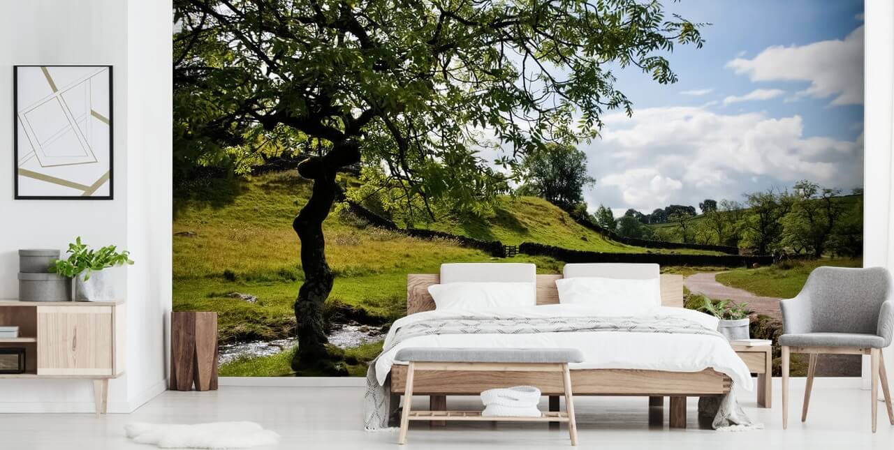 Boom met Brook Muurschildering
