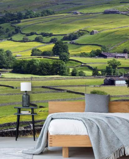 Countryside with Dry Stone Walls Wall Mural Countryside with Dry Stone Walls Wall Mural