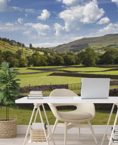 countryside customizable wallpaper mural called Rural Yorkshire for care homes and businesses