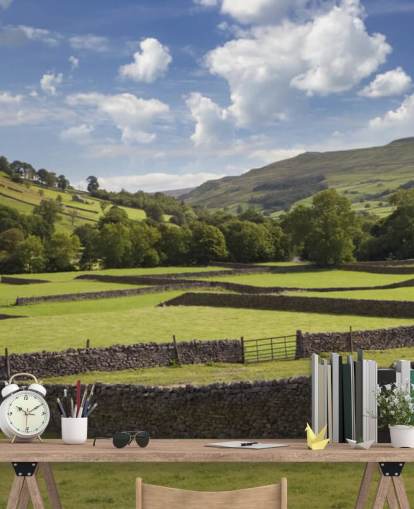 countryside customisable wallpaper mural called Rural Yorkshire for care homes and businesses