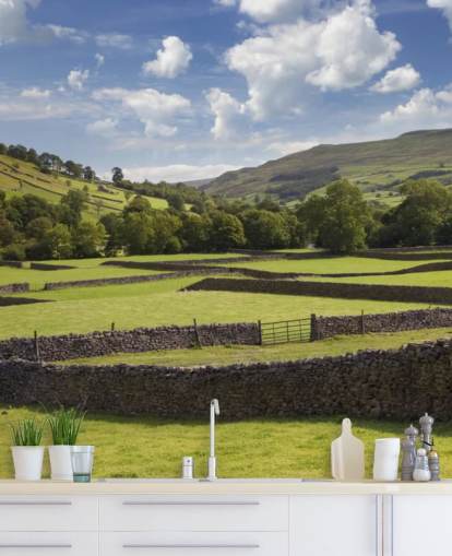 countryside customizable wallpaper mural called Rural Yorkshire for care homes and businesses