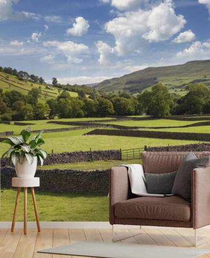 mural de papel de parede personalizável rural chamado Rural Yorkshire para casas de repouso e empresas mural de papel de parede personalizável rural chamado Rural Yorkshire para casas de repouso e empresas