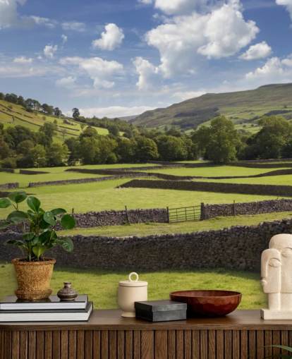 anpassbares Tapeten-Wandbild auf dem Land namens Rural Yorkshire für Pflegeheime und Unternehmen anpassbares Tapeten-Wandbild auf dem Land namens Rural Yorkshire für Pflegeheime und Unternehmen