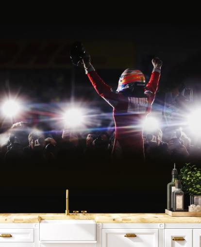 black, white and red f1 wallpaper mural called Fernando Alonso Korea Victory 2010 black, white and red f1 wallpaper mural called Fernando Alonso Korea Victory 2010