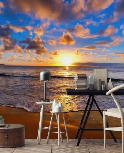 Mural de Parede Calma Sunset Beach