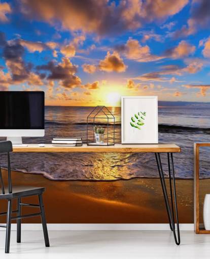 Rolig Sunset Strand Veggmaleri Rolig Sunset Strand Veggmaleri