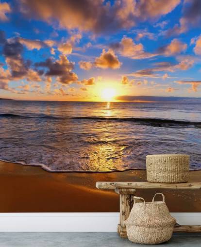 Calm Sunset Beach Wall Mural