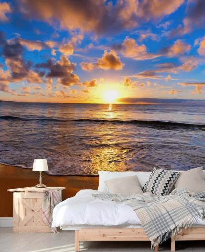Calm Sunset Beach Wall Mural