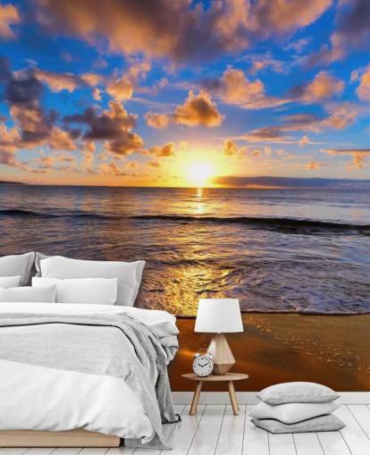 Calm Sunset Beach Wall Mural