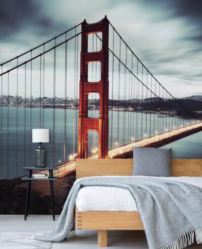 red golden gate bridge san francisco wallpaper