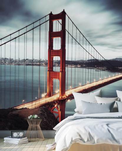 fondo de pantalla de puente dorado rojo san francisco