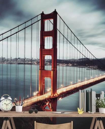 fond d'écran de san francisco pont du golden gate rouge