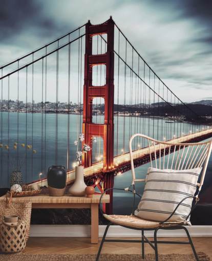 carta da parati rosso golden gate bridge san francisco