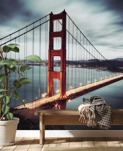 red golden gate bridge san francisco wallpaper