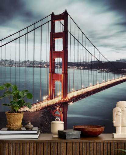 red golden gate bridge san francisco wallpaper