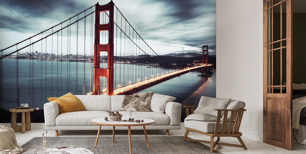 3D Golden Gate Bridge 09 Wall Murals