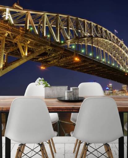 sydney bridge at night wallpaper