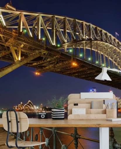 papel de parede sydney bridge at night papel de parede sydney bridge at night