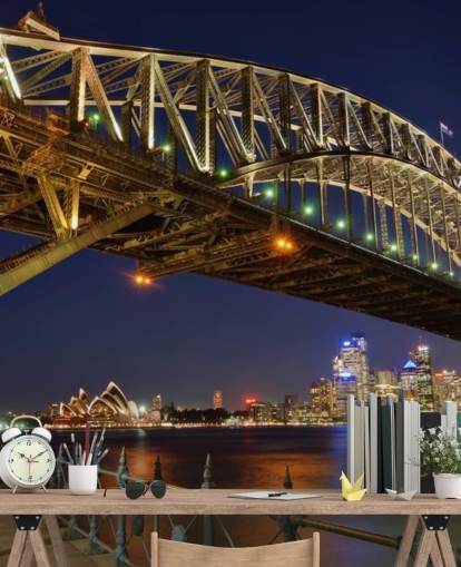 papel de parede sydney bridge at night