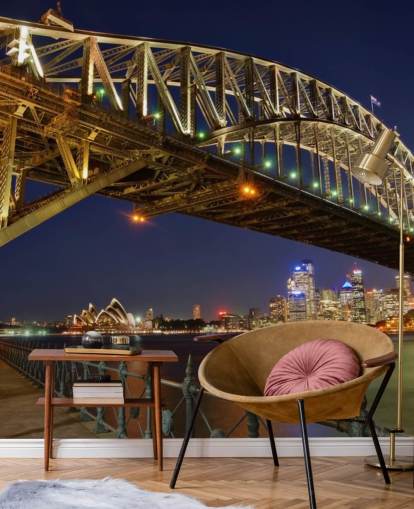 Sydney Bridge bei Nacht Tapete