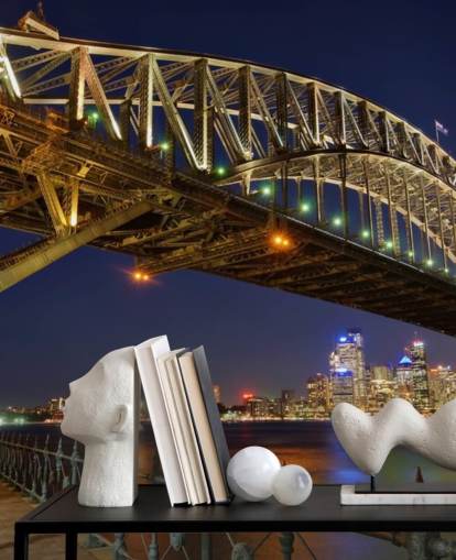 sydney bridge at night wallpaper