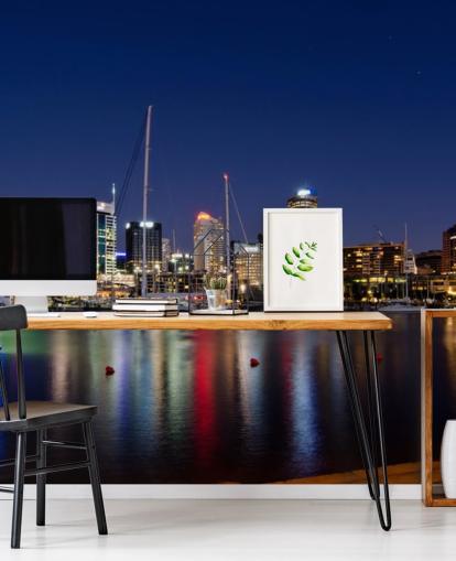 dark city at night wallpaper